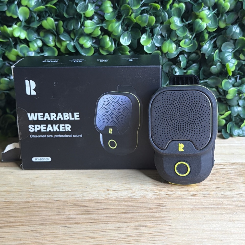 Wearable Portable Bluetooth Speaker, 30H of Playtime w/ENC Mic, IPX7 Waterproof